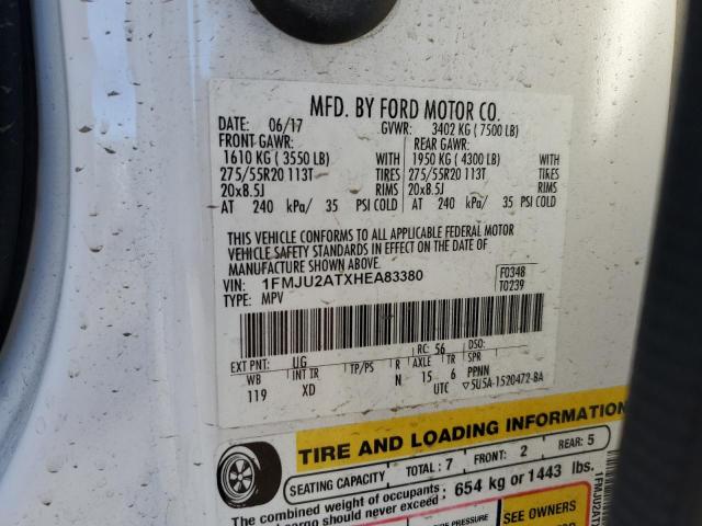2017 FORD EXPEDITION - 1FMJU2ATXHEA83380