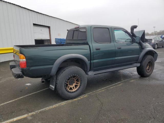 TOYOTA TACOMA DOU 2001 green  gas 5TEHN72N01Z761893 photo #4