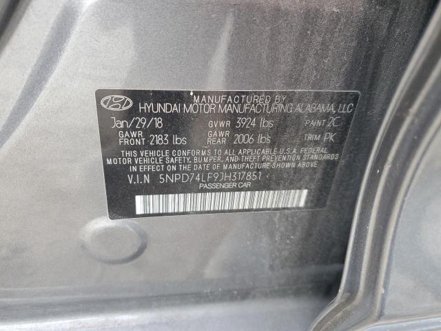 2018 HYUNDAI ELANTRA SE - 5NPD74LF9JH317851