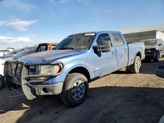 FORD F150 SUPER 2013 blue crew pic gas 1FTFW1ET2DKD90126 photo #1