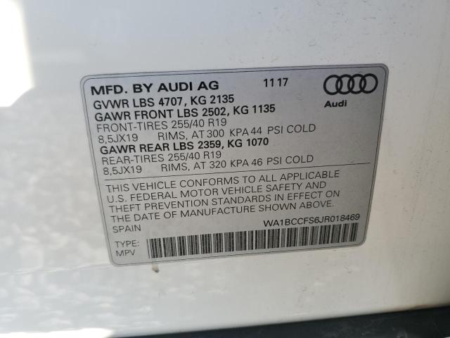 2018 AUDI Q3 PREMIUM - WA1BCCFS6JR018469