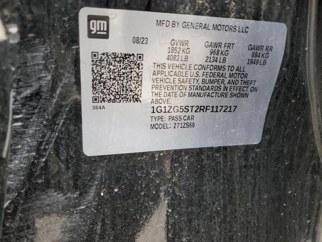 2024 CHEVROLET MALIBU RS - 1G1ZG5ST2RF117217