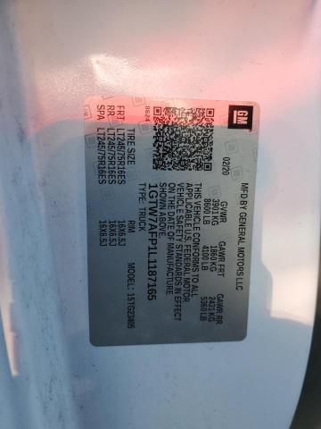 2020 GMC SAVANA G25 1GTW7AFP1L1187165