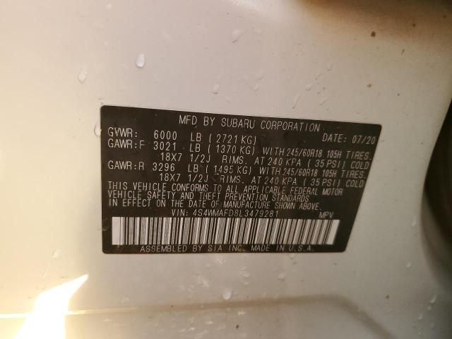 2020 SUBARU ASCENT PRE - 4S4WMAFD8L3479281