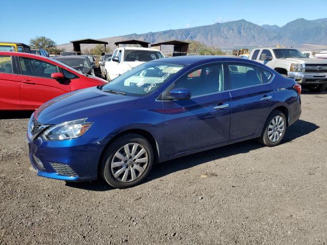 NISSAN SENTRA S 2019 blue  gas 3N1AB7AP7KY270504 photo #1