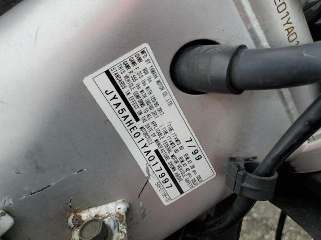 2000 YAMAHA YZF600 R JYA5AHE01YA017997