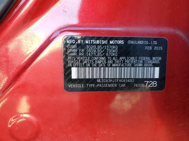 2015 MITSUBISHI MIRAGE DE ML32A3HJ1FH045482