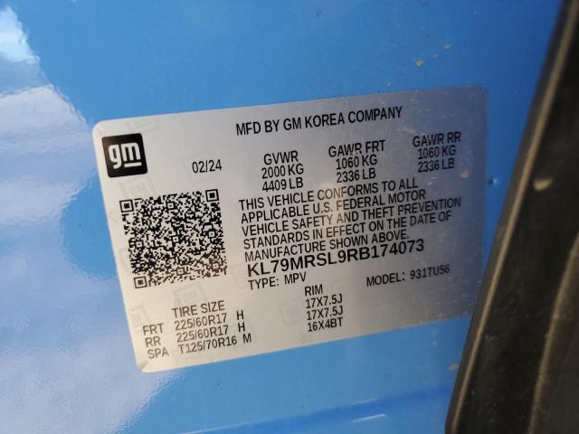 2024 CHEVROLET TRAILBLAZE - KL79MRSL9RB174073