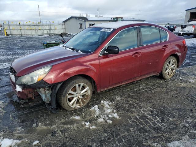 SUBARU LEGACY 2.5 2014 red  gas 4S3BMBC65E3031226 photo #1