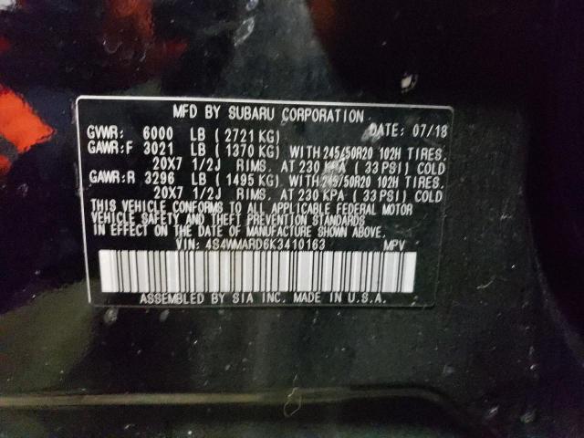 2019 SUBARU ASCENT TOU 4S4WMARD6K3410163