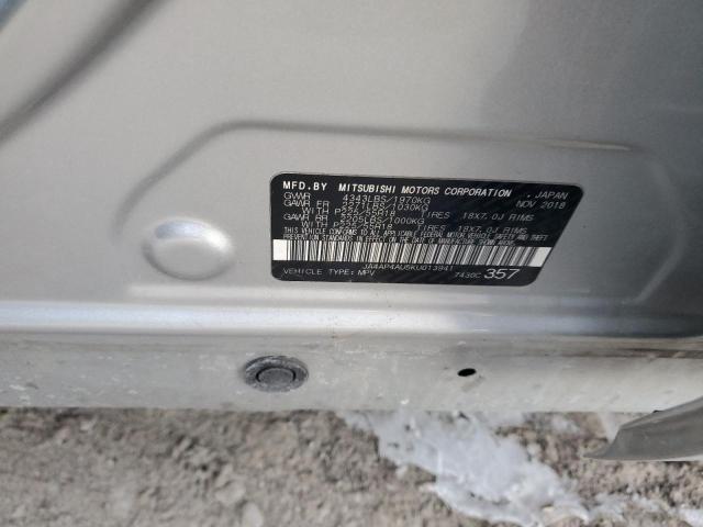 2019 MITSUBISHI OUTLANDER - JA4AP4AU5KU013941