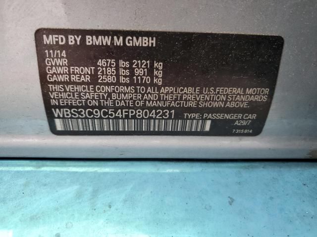 VIN WBS3C9C54FP804231 2015 BMW M3 no.12