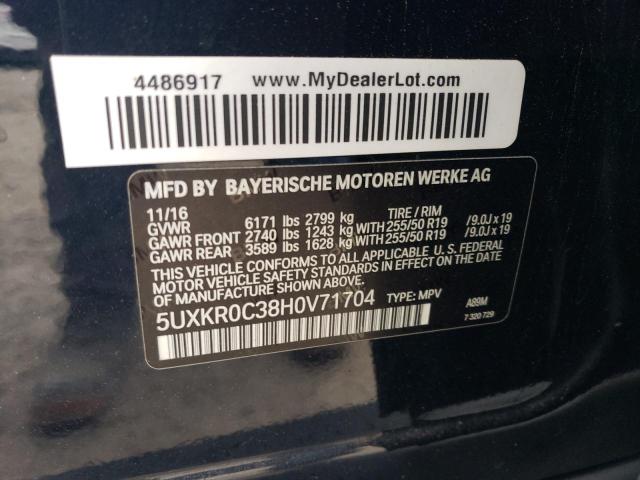 2017 BMW X5 XDRIVE3 - 5UXKR0C38H0V71704
