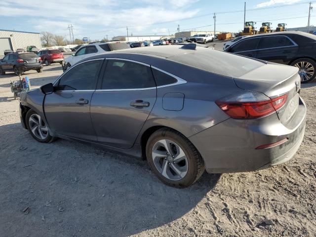 HONDA INSIGHT EX 2019 gray  hybrid engine 19XZE4F59KE032202 photo #3