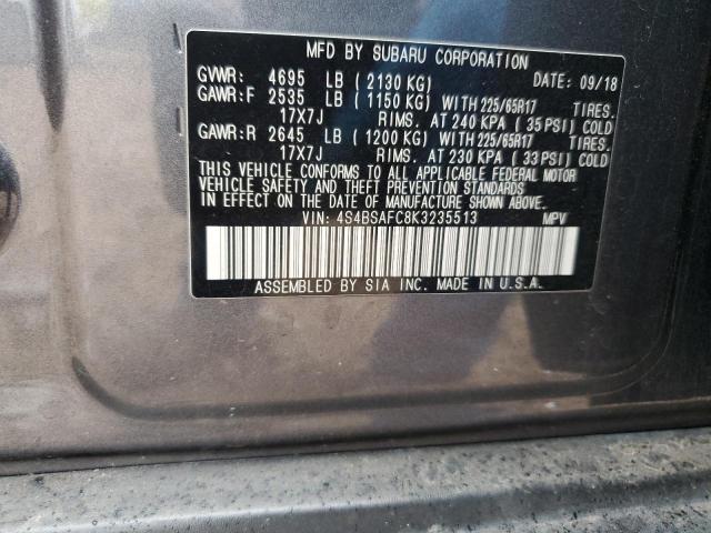 2019 SUBARU OUTBACK 2. - 4S4BSAFC8K3235513