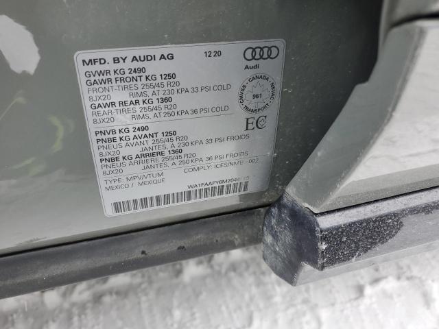 2021 AUDI Q5 TECHNIK WA1FAAFY6M2044129