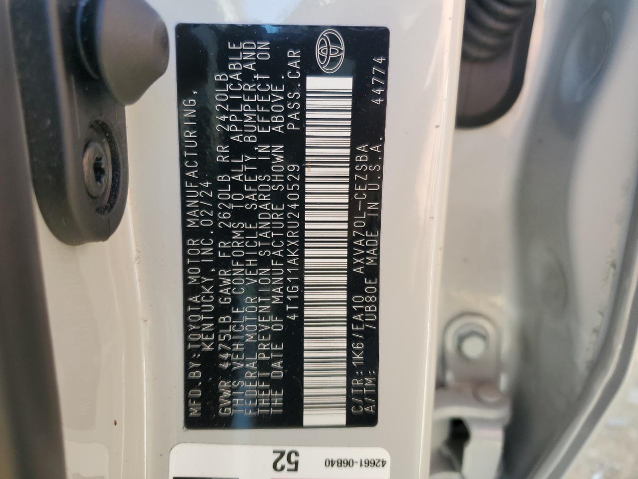 TOYOTA CAMRY SE NIGHT SHADE