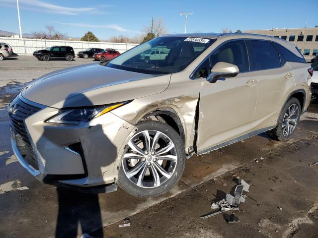 LEXUS RX 450H L 2018 tan  hybrid engine JTJDGKCA8J2004362 photo #1