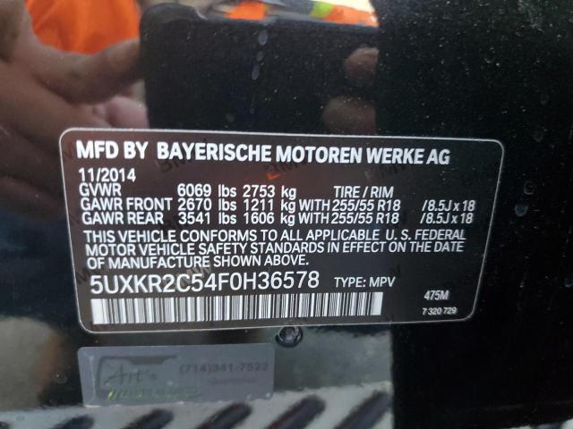 VIN 5UXKR2C54F0H36578 2015 BMW X5 no.12