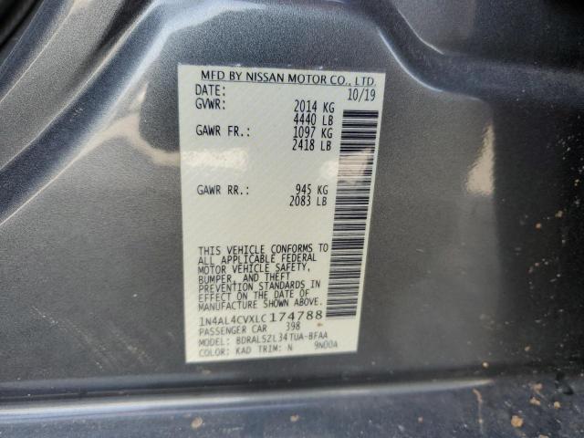 2020 NISSAN ALTIMA SR - 1N4AL4CVXLC174788