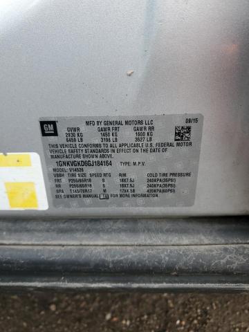 2016 CHEVROLET TRAVERSE L #3310412015