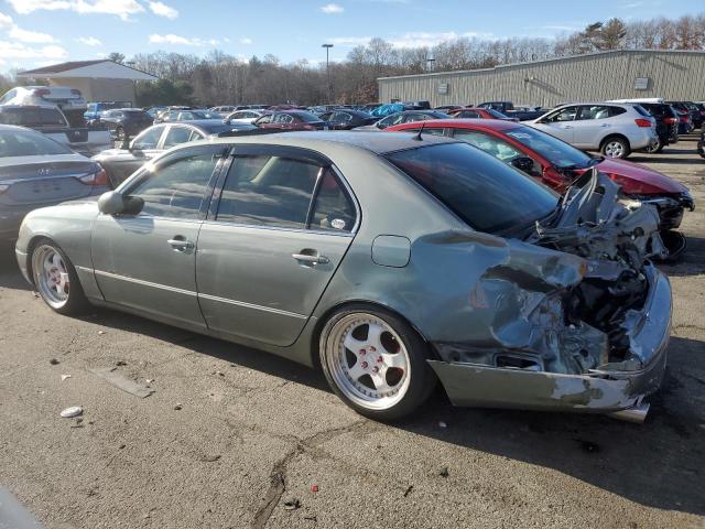 LEXUS LS 430 2001 green sedan 4d gas JTHBN30F910010154 photo #3