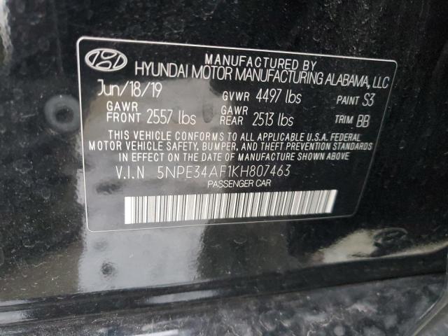 2019 HYUNDAI SONATA LIM - 5NPE34AF1KH807463