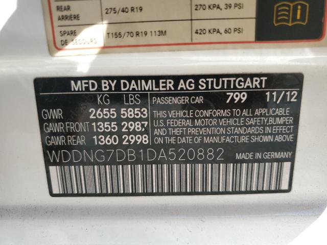 VIN WDDNG7DB1DA520882 2013 MERCEDES-BENZ S-CLASS no.12