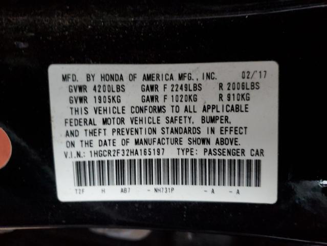 2017 HONDA ACCORD LX - 1HGCR2F32HA165197