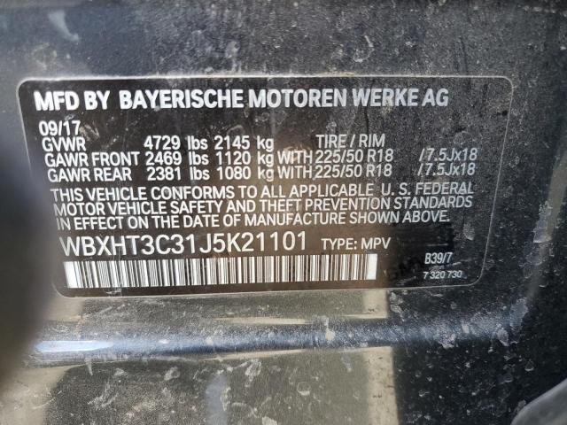 2018 BMW X1 XDRIVE2 - WBXHT3C31J5K21101