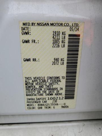 2015 NISSAN ALTIMA 2.5 - 1N4AL3AP1FC100212