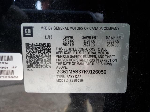 2019 CADILLAC XTS LUXURY 2G61M5S37K9126056