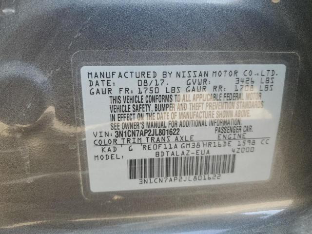 2018 NISSAN VERSA S - 3N1CN7AP2JL801622
