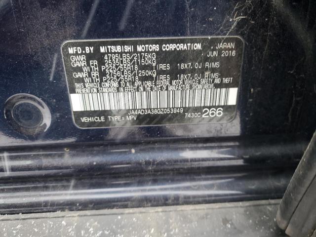 2016 MITSUBISHI OUTLANDER - JA4AD3A36GZ053949
