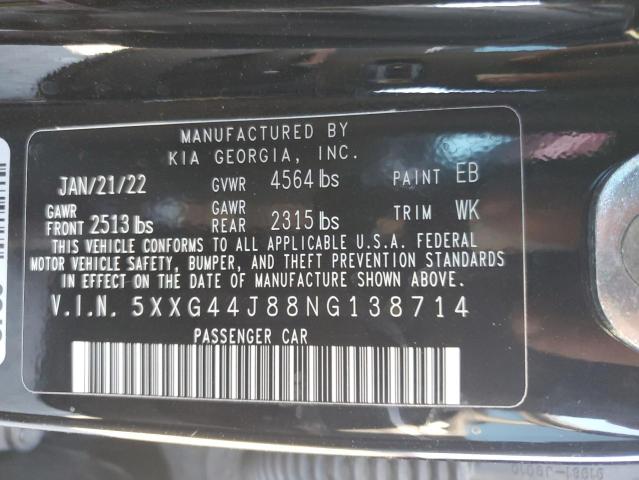 2022 KIA K5 GT - 5XXG44J88NG138714