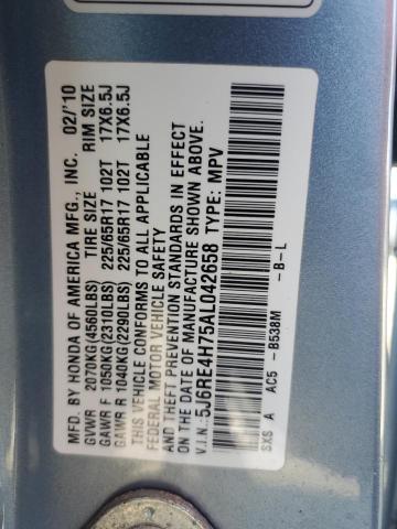 2010 HONDA CRV - 5J6RE4H75AL042658