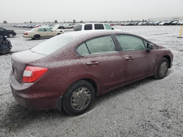 HONDA CIVIC LX 2012 burgundy  gas JHMFB2F50CS002969 photo #4