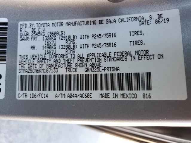 2019 TOYOTA TACOMA DOU - 3TMAZ5CN6KM107133