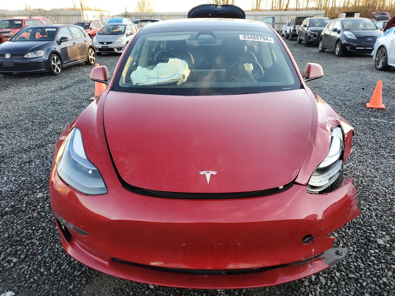 Lot #3034519736 2022 TESLA MODEL 3