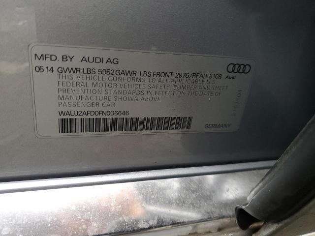 2015 AUDI A8 QUATTRO WAUJ2AFD0FN006646