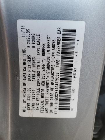 2016 HONDA ACCORD EXL - 1HGCR2F81GA079308