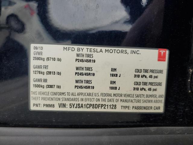 VIN 5YJSA1CP8DFP21128 2013 TESLA MODEL S no.12