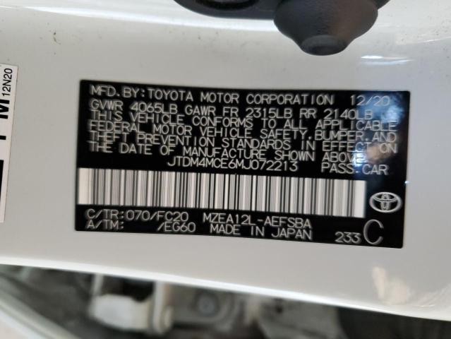 2021 TOYOTA COROLLA SE - JTDM4MCE6MJ072213