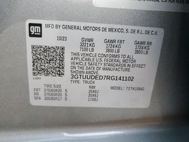 2024 GMC SIERRA K15 - 3GTUUDED7RG141102