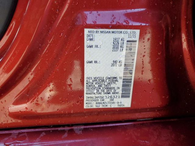 2016 NISSAN ALTIMA 2.5 - 1N4AL3AP2GC126321