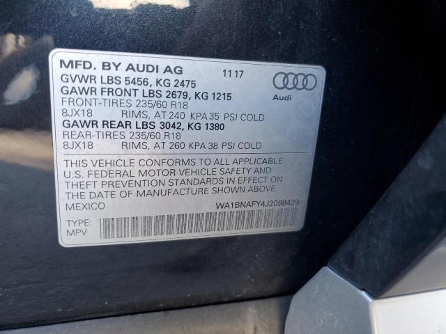 2018 AUDI Q5 PREMIUM - WA1BNAFY4J2098429