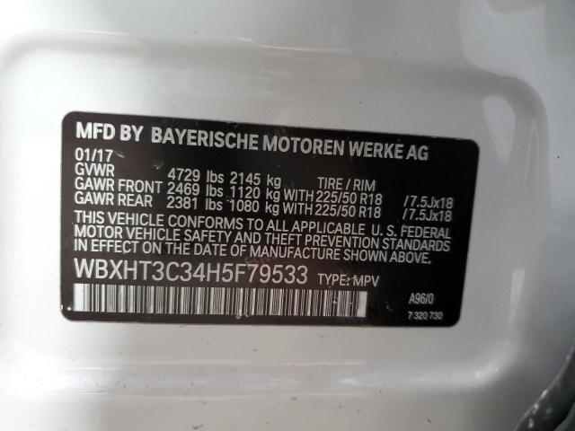 2017 BMW X1 XDRIVE2 - WBXHT3C34H5F79533
