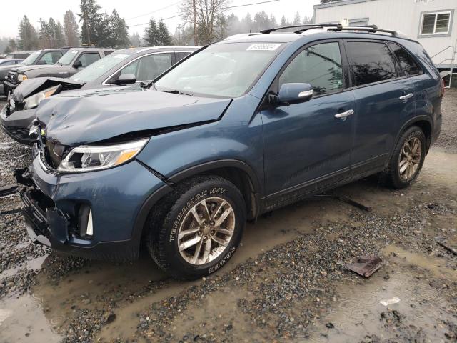 KIA SORENTO LX 2014 blue  gas 5XYKT4A68EG493597 photo #1