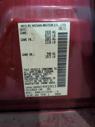 2015 NISSAN ALTIMA 2.5 - 1N4AL3AP6FC495911