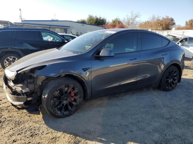 TESLA MODEL Y 2021 gray  electric 5YJYGDEE0MF141166 photo #1